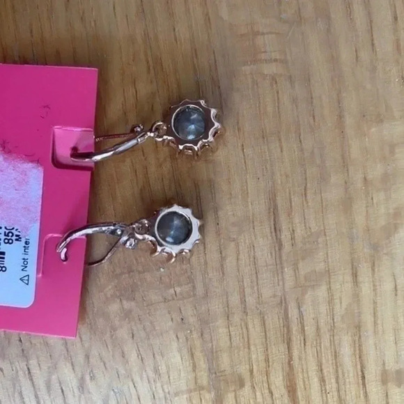 NWT Betsy Johnson Rhinestone Dangle Earrings - Picture 6 of 9